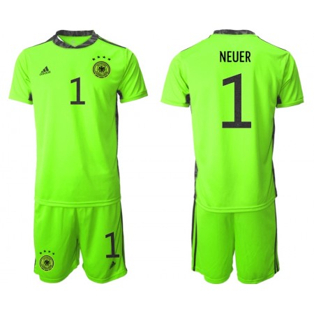 Tyskland Fotbollströjor Manuel Neuer 1 Målvakt Barn tröja II EM 2020 Kortärmad